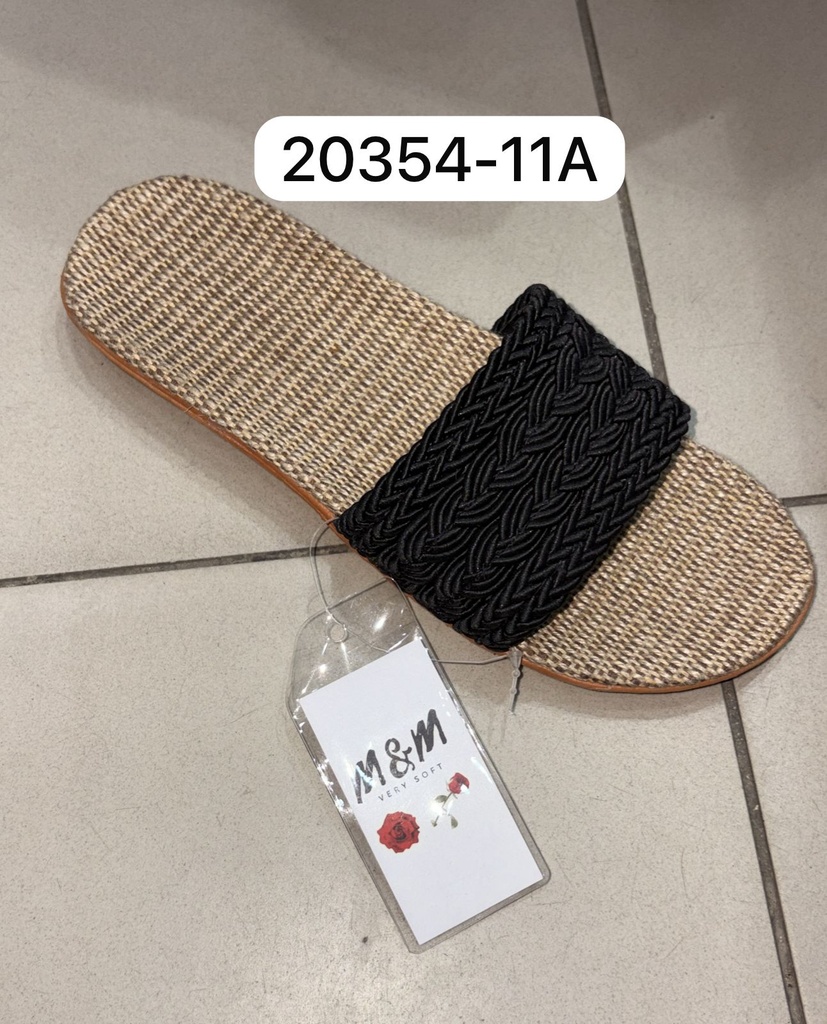 خيشة20354/11 اسود-سادة37-41 شد36