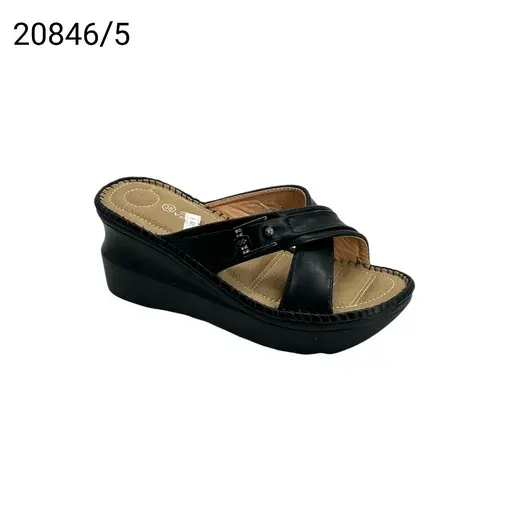 شبشب نسائي  20846/5  اسود اكس   37-41      B6