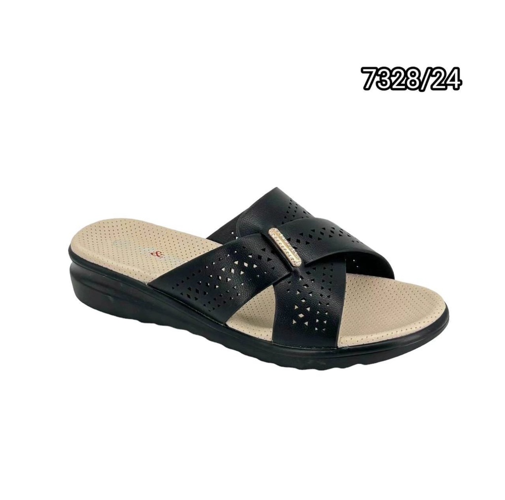 شبشب نسائي7328/24 اسود 38-43  E3