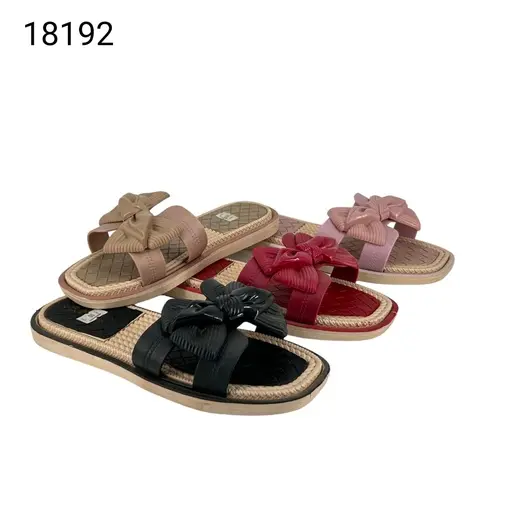 شبشب نسائي  18192  ملون وردات   37-41   شد36   A3