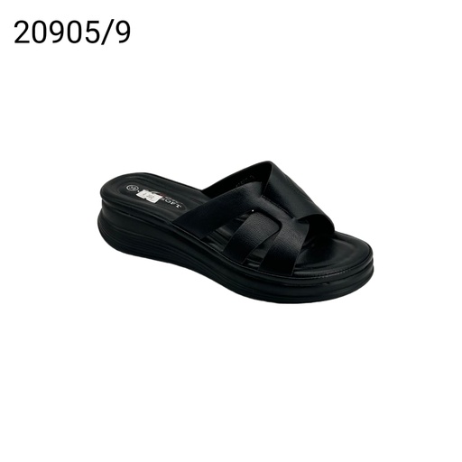 شبشب نسائي  20905/9  اسود    36-41      D6