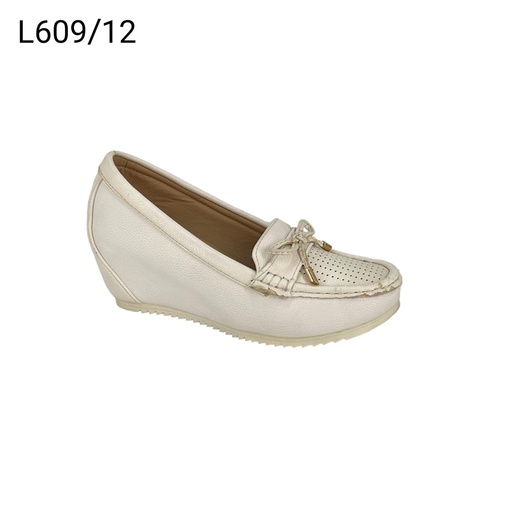 جزمة نسائي  L609/12  ابيض    36-41      D5