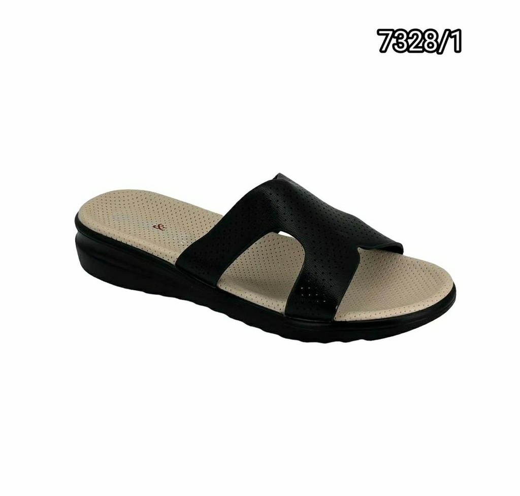 شبشب نسائي  7328/1  اسود    38-43      D5