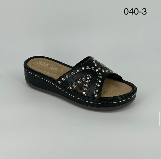 شبشب نسائي  040/3  اسود    37-42      E5