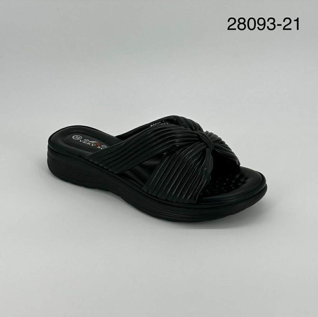 شبشب 28093/21اسود جديد واطي 37-41  F4