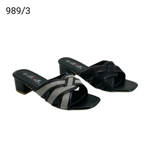 شبشب نسائي  989/3A  اسود    36-41      B4