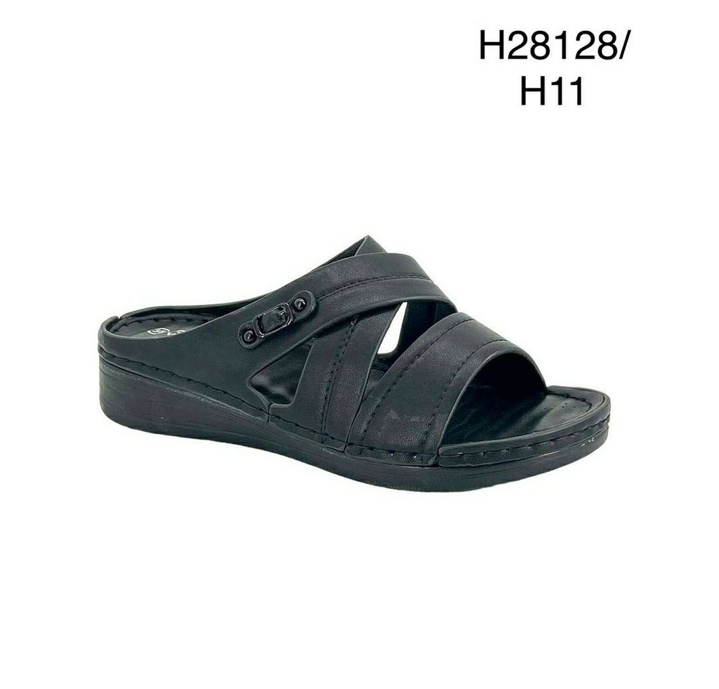 شبشب نسائي  H28128/H11  اسود    38-43      B5