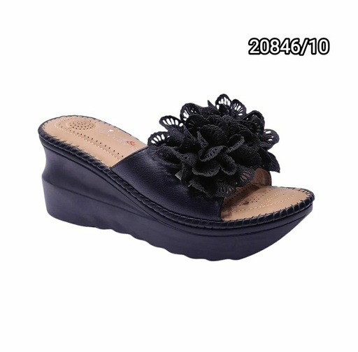 [20846/10] شبشب نسائي  20846/10  اسود    37-41      B6