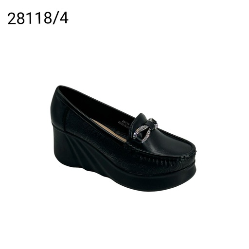 [28118/4] جزمة نسائي  28118/4  اسود كرستال   36-41      C3