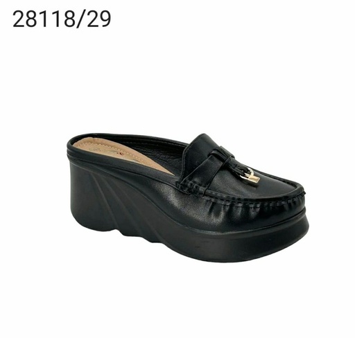 [28118/29A] سابو نسائي  28118/29A  اسود    37-41      E3