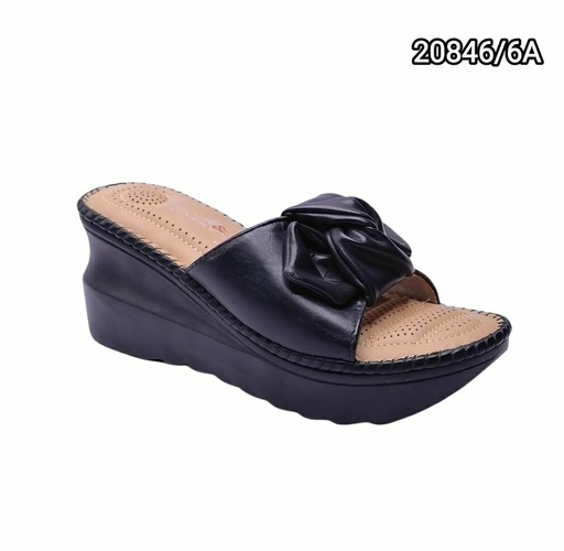 [20846/6A] شبشب نسائي  20846/6A  اسود    37-41      E5