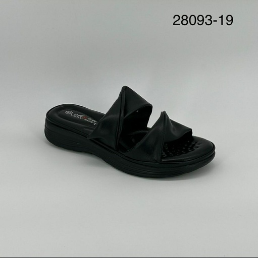 [28093/19] شبشب واطي 28093/19  اسود37-41 F4