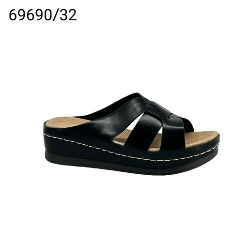 [69690/32] شبشب نسائي  69690/32  اسود    37-42      B6