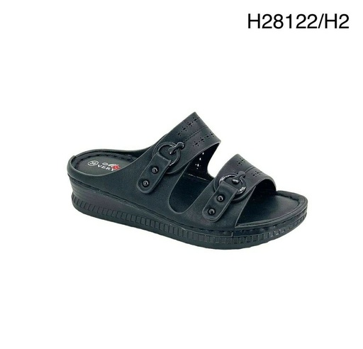 [H28122/H2] شبشب نسائي  H28122/H2  اسود    37-41      E4